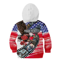 Pearl Harbor Remembrance Day Personalized Kid Hoodie Lest We Forget - The Bald Eagle Remembers - Polynesian Pride
