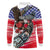 Pearl Harbor Remembrance Day Personalized Long Sleeve Polo Shirt Lest We Forget - The Bald Eagle Remembers - Polynesian Pride