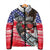 Pearl Harbor Remembrance Day Personalized Padded Jacket Lest We Forget - The Bald Eagle Remembers - Polynesian Pride