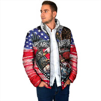 Pearl Harbor Remembrance Day Personalized Padded Jacket Lest We Forget - The Bald Eagle Remembers - Polynesian Pride