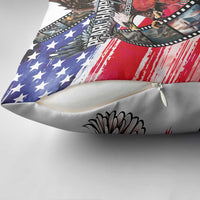 Pearl Harbor Remembrance Day Pillow Cover Lest We Forget - The Bald Eagle Remembers - Polynesian Pride