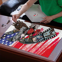 Pearl Harbor Remembrance Day Puzzle Lest We Forget - The Bald Eagle Remembers - Polynesian Pride