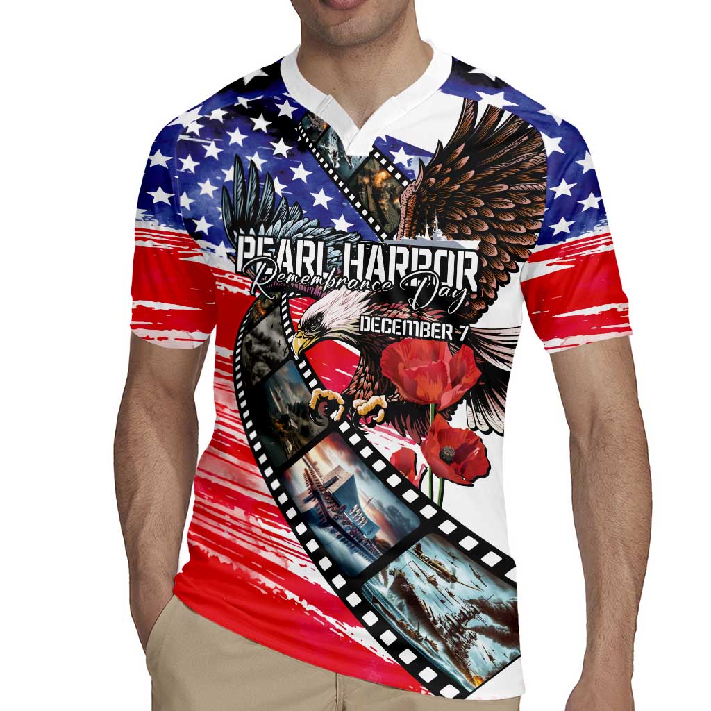 Pearl Harbor Remembrance Day Personalized Rugby Jersey Lest We Forget - The Bald Eagle Remembers - Polynesian Pride