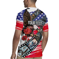 Pearl Harbor Remembrance Day Personalized Rugby Jersey Lest We Forget - The Bald Eagle Remembers - Polynesian Pride