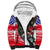 Pearl Harbor Remembrance Day Personalized Sherpa Hoodie Lest We Forget - The Bald Eagle Remembers - Polynesian Pride