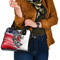 Pearl Harbor Remembrance Day Shoulder Handbag Lest We Forget - The Bald Eagle Remembers - Polynesian Pride
