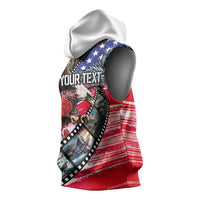 Pearl Harbor Remembrance Day Personalized Sleeveless Hoodie Lest We Forget - The Bald Eagle Remembers - Polynesian Pride