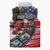 Pearl Harbor Remembrance Day Personalized Sleeveless Puffer Jacket Lest We Forget - The Bald Eagle Remembers - Polynesian Pride