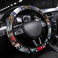 Pearl Harbor Remembrance Day Steering Wheel Cover Lest We Forget - The Bald Eagle Remembers - Polynesian Pride