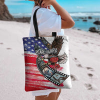 Pearl Harbor Remembrance Day Tote Bag Lest We Forget - The Bald Eagle Remembers - Polynesian Pride