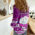 Personalised Palau Christmas Women Casual Shirt Snowman Hugs Palau Coat of Arms Maori Pattern Pink Style LT03 - Polynesian Pride