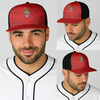 Mate Ma'a Tonga Rugby Baseball Net Cap Ngatu Tribal Motifs Sporty Style - Polynesian Pride
