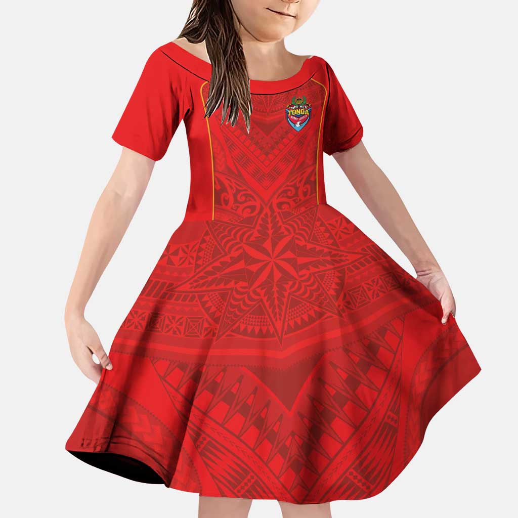 Custom Mate Ma'a Tonga Rugby Family Matching Puletasi and Hawaiian Shirt Ngatu Tribal Motifs Sporty Style - Polynesian Pride