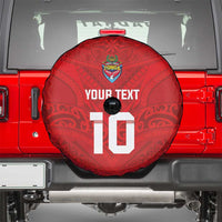 Custom Mate Ma'a Tonga Rugby Spare Tire Cover Ngatu Tribal Motifs Sporty Style LT03 - Polynesian Pride
