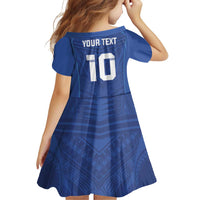 Custom Samoa Rugby Family Matching Off Shoulder Short Dress and Hawaiian Shirt Tatau Tribal Motifs Sporty Style - Polynesian Pride