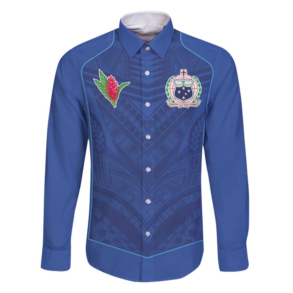 Custom Samoa Rugby Family Matching Off Shoulder Short Dress and Hawaiian Shirt Tatau Tribal Motifs Sporty Style - Polynesian Pride