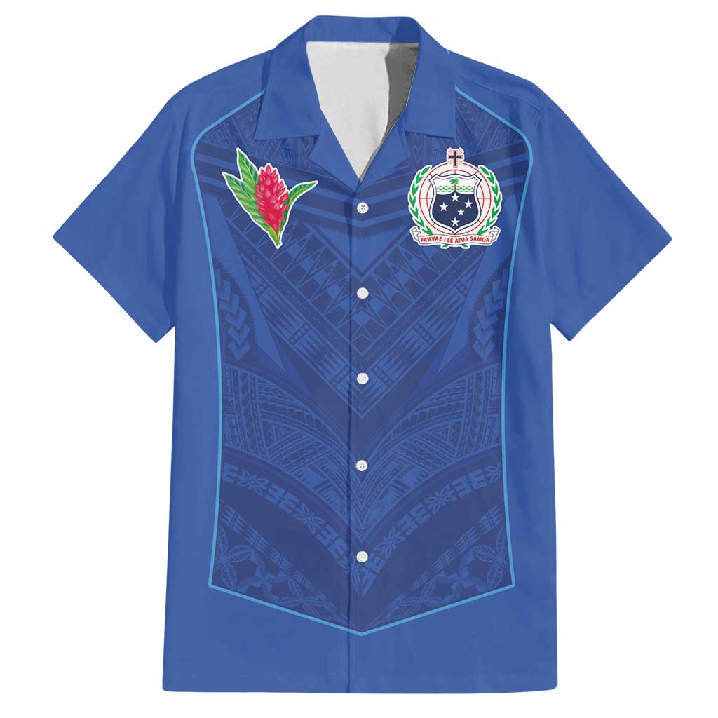 Custom Samoa Rugby Family Matching Puletasi and Hawaiian Shirt Tatau Tribal Motifs Sporty Style - Polynesian Pride