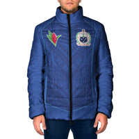 Custom Samoa Rugby Padded Jacket Tatau Tribal Motifs Sporty Style - Polynesian Pride