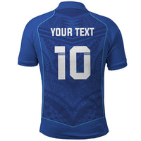 Custom Samoa Rugby Polo Shirt Tatau Tribal Motifs Sporty Style - Polynesian Pride