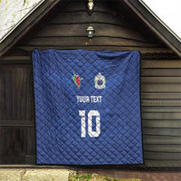 Custom Samoa Rugby Quilt Tatau Tribal Motifs Sporty Style LT03 - Polynesian Pride