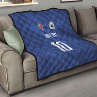 Custom Samoa Rugby Quilt Tatau Tribal Motifs Sporty Style LT03 - Polynesian Pride