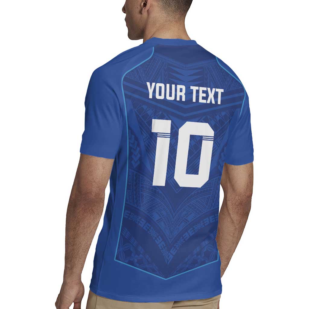 Custom Samoa Rugby Rugby Jersey Tatau Tribal Motifs Sporty Style - Polynesian Pride