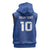 Custom Samoa Rugby Sleeveless Zip Hoodie Tatau Tribal Motifs Sporty Style - Polynesian Pride