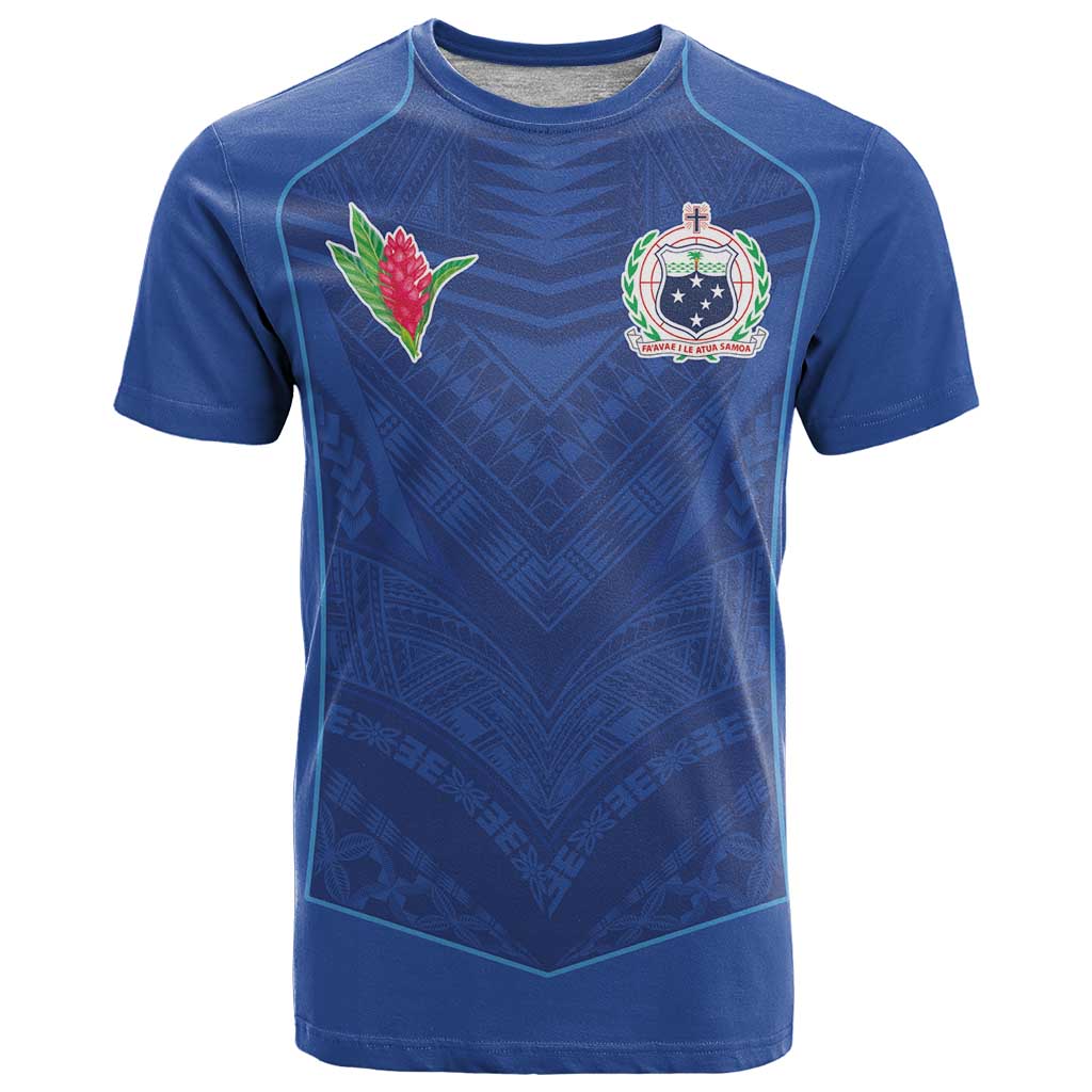 Custom Samoa Rugby T Shirt Tatau Tribal Motifs Sporty Style - Polynesian Pride