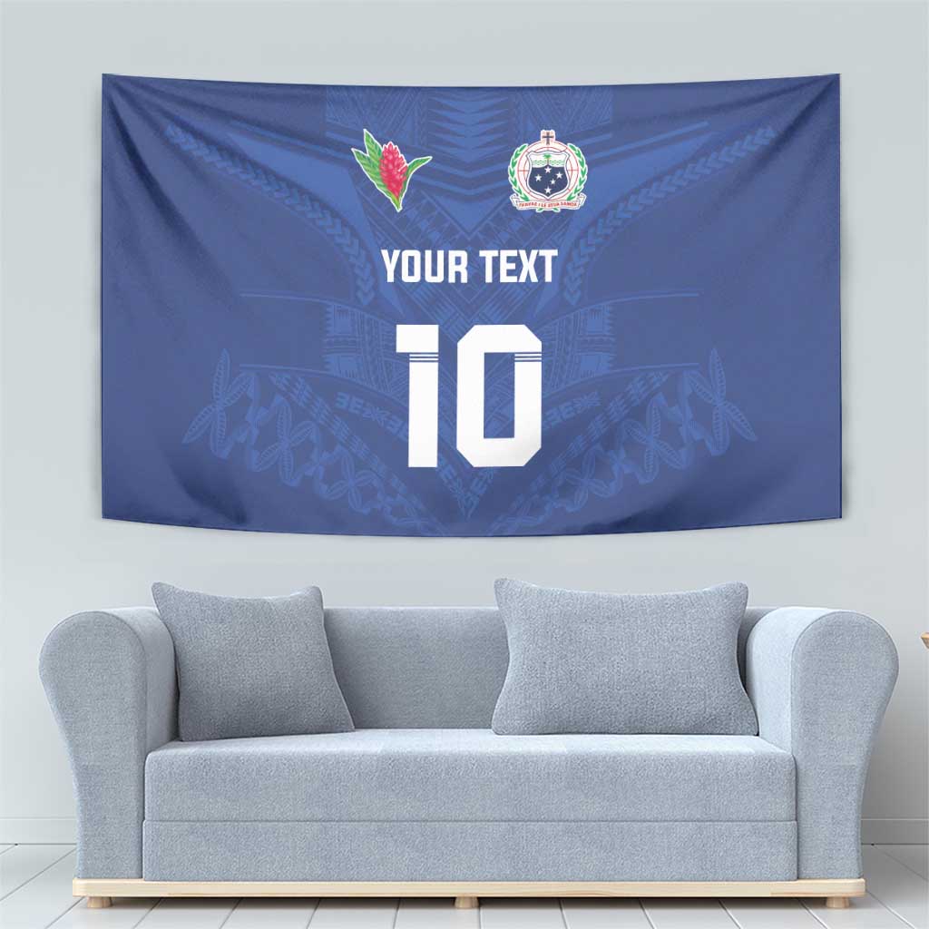 Custom Samoa Rugby Tapestry Tatau Tribal Motifs Sporty Style LT03 - Polynesian Pride