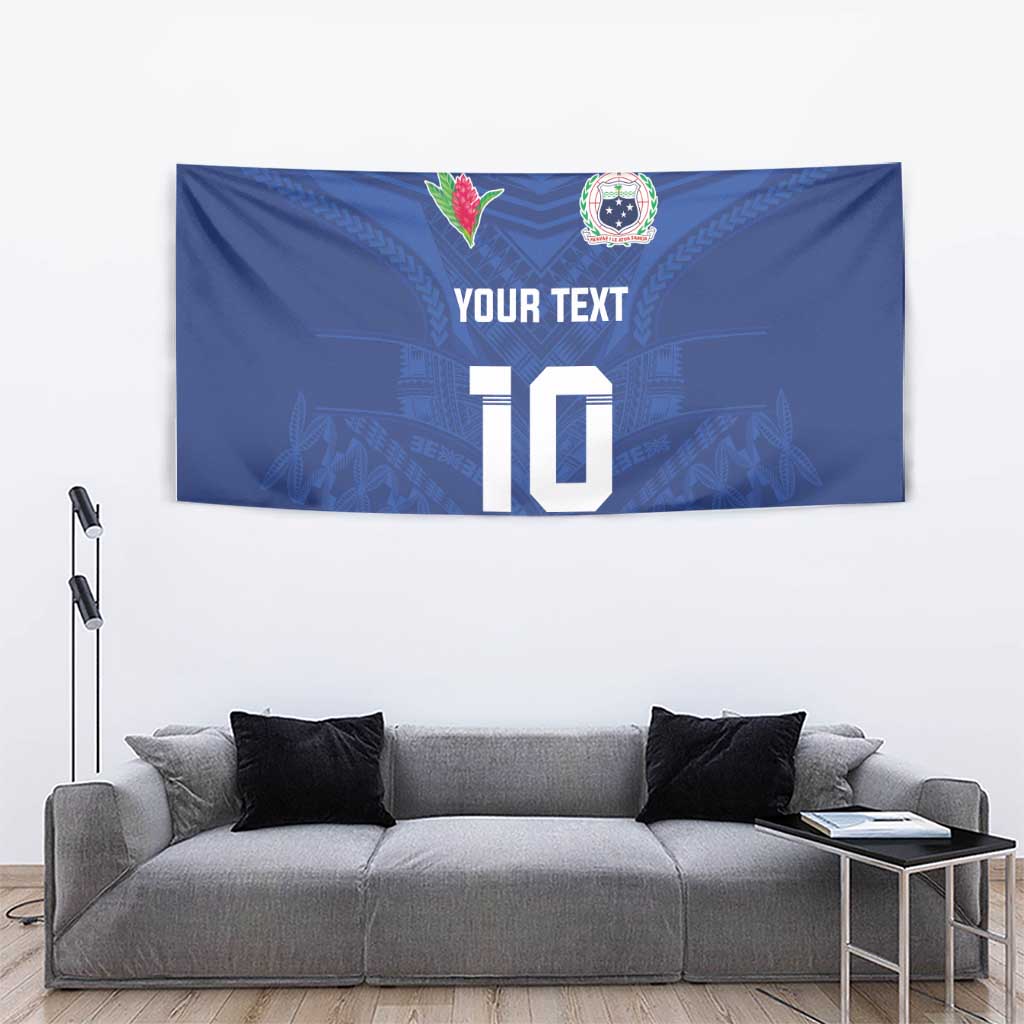 Custom Samoa Rugby Tapestry Tatau Tribal Motifs Sporty Style LT03 - Polynesian Pride