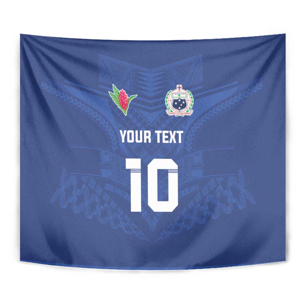 Custom Samoa Rugby Tapestry Tatau Tribal Motifs Sporty Style LT03 - Polynesian Pride
