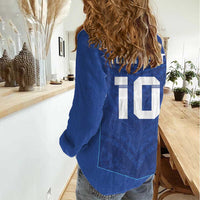 Custom Samoa Rugby Women Casual Shirt Tatau Tribal Motifs Sporty Style - Polynesian Pride