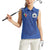 Custom Samoa Rugby Women Sleeveless Polo Shirt Tatau Tribal Motifs Sporty Style - Polynesian Pride