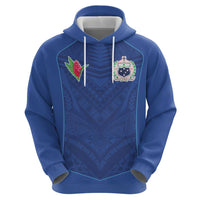 Custom Samoa Rugby Zip Hoodie Tatau Tribal Motifs Sporty Style - Polynesian Pride