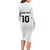 Custom Fiji Rugby Long Sleeve Bodycon Dress Tapa Tribal Motifs Sporty Style - Polynesian Pride