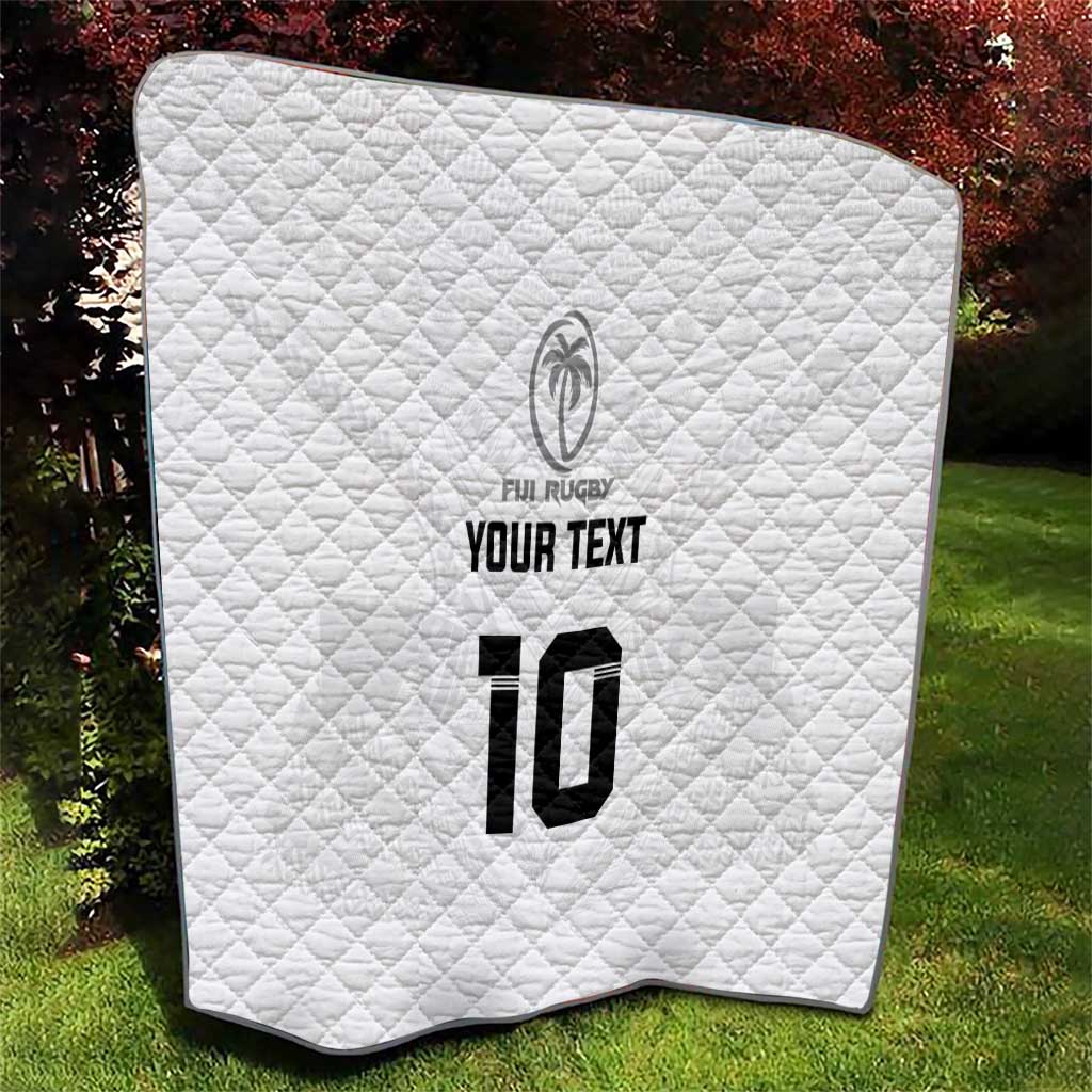 Custom Fiji Rugby Quilt Tapa Tribal Motifs Sporty Style LT03 - Polynesian Pride