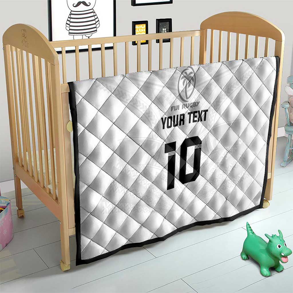Custom Fiji Rugby Quilt Tapa Tribal Motifs Sporty Style LT03 - Polynesian Pride
