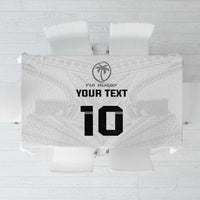 Custom Fiji Rugby Tablecloth Tapa Tribal Motifs Sporty Style - Polynesian Pride