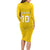 Custom Niue Rugby Family Matching Long Sleeve Bodycon Dress and Hawaiian Shirt Hiapo Tribal Motifs Sporty Style - Polynesian Pride