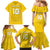 Custom Niue Rugby Family Matching Mermaid Dress and Hawaiian Shirt Hiapo Tribal Motifs Sporty Style - Polynesian Pride