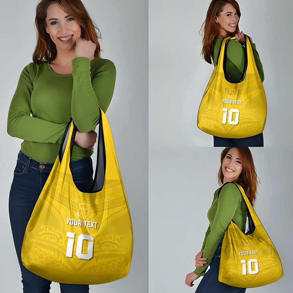 Custom Niue Rugby Grocery Bag Hiapo Tribal Motifs Sporty Style LT03 - Polynesian Pride
