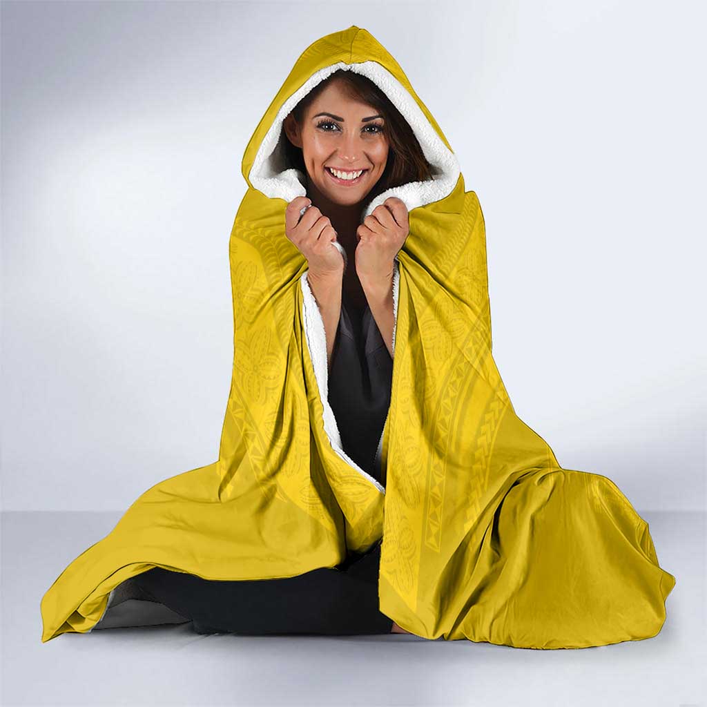 Custom Niue Rugby Hooded Blanket Hiapo Tribal Motifs Sporty Style - Polynesian Pride