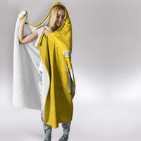 Custom Niue Rugby Hooded Blanket Hiapo Tribal Motifs Sporty Style - Polynesian Pride
