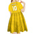 Custom Niue Rugby Kid Short Sleeve Dress Hiapo Tribal Motifs Sporty Style - Polynesian Pride