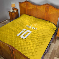 Custom Niue Rugby Quilt Hiapo Tribal Motifs Sporty Style LT03 - Polynesian Pride