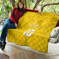 Custom Niue Rugby Quilt Hiapo Tribal Motifs Sporty Style LT03 - Polynesian Pride