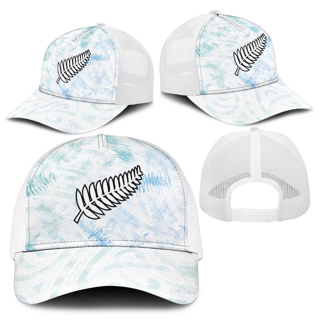 New Zealand Football Baseball Net Cap The Whites-Aotearoa Inspired - Polynesian Pride