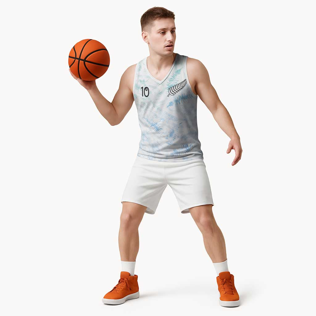 Custom New Zealand Football Basketball Jersey The Whites-Aotearoa Inspired - Polynesian Pride