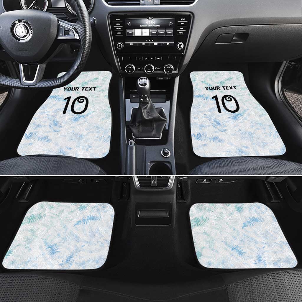 Custom New Zealand Football Car Mats The Whites-Aotearoa Inspired - Polynesian Pride