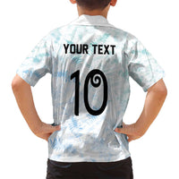 Custom New Zealand Football Family Matching Long Sleeve Bodycon Dress and Hawaiian Shirt The Whites-Aotearoa Inspired - Polynesian Pride